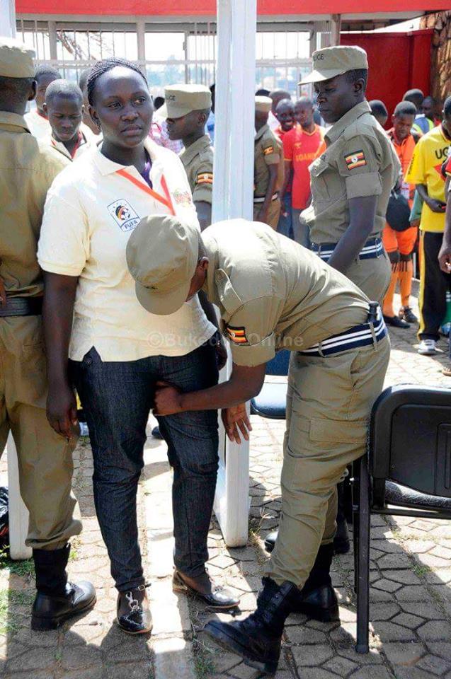 OMG!!! SEE How Ugandan Security Men Touch Womens Private 