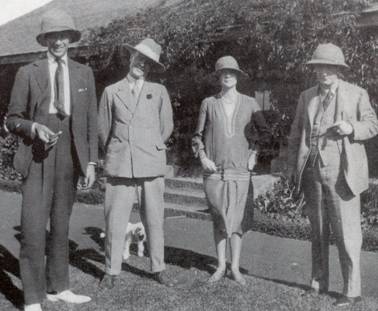Notable members of Happy Valley Set in 1926. Lord Delamere on the far right