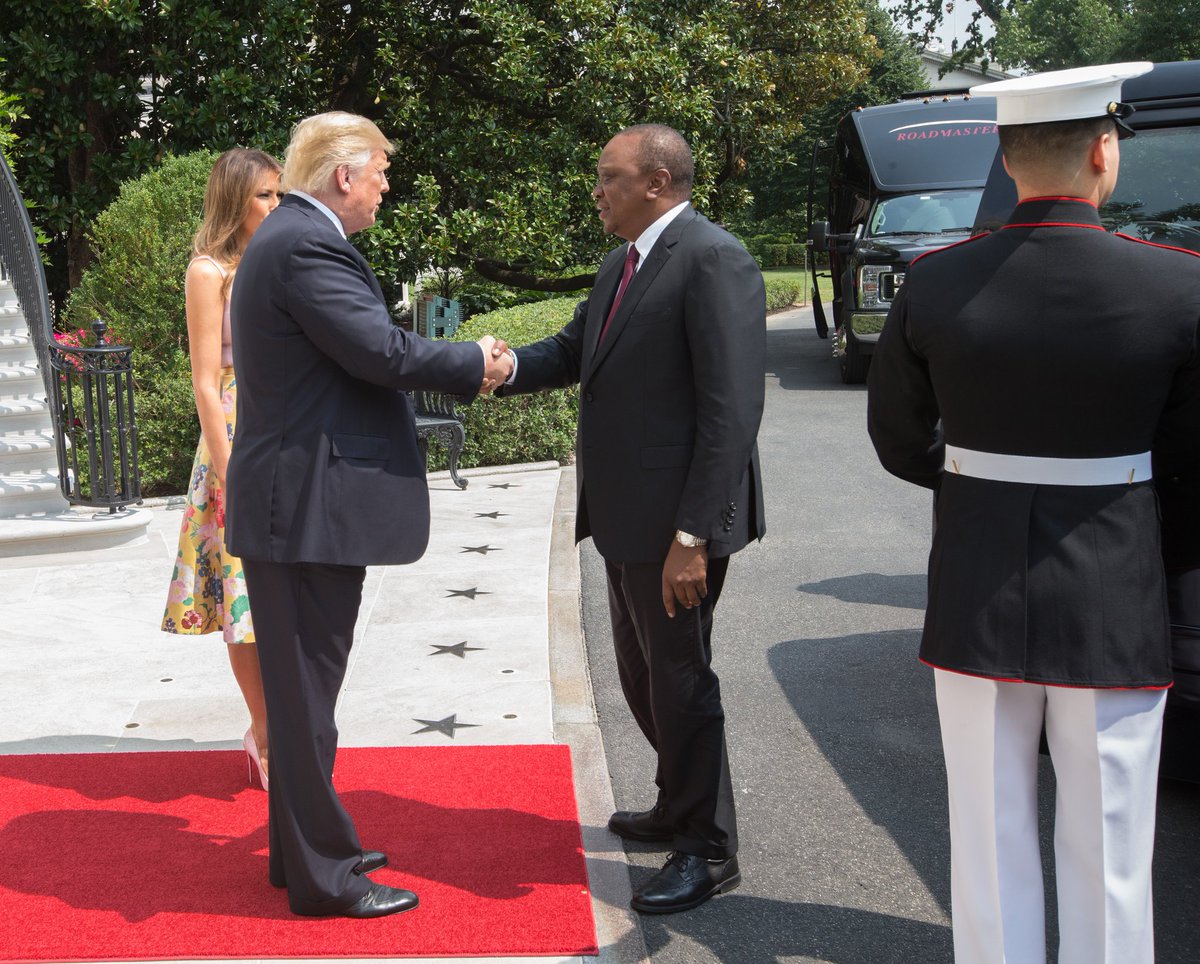 Image result for uhuru and trump