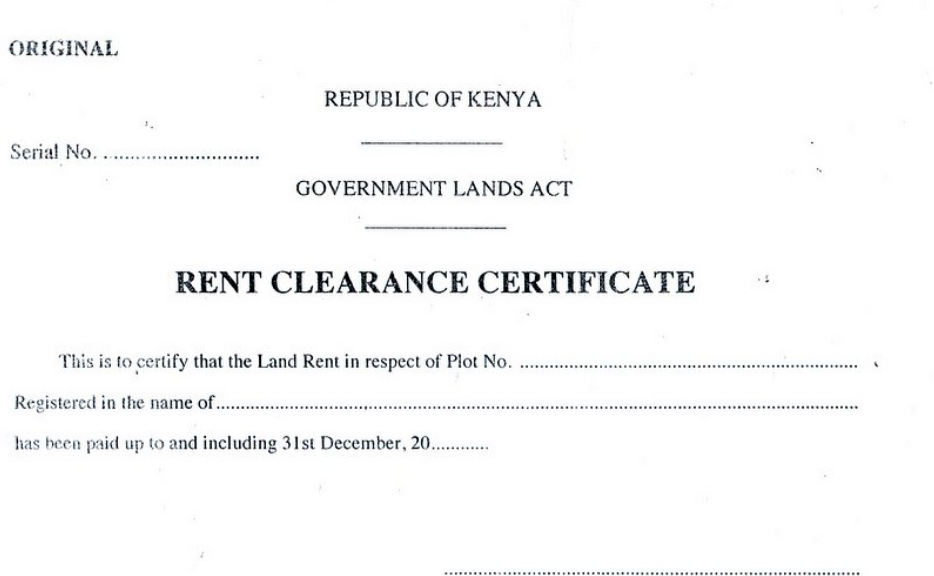 CONSENT OF TRANSFER OF LAND COST IN KENYA