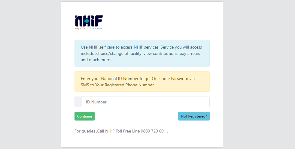 how to change outptient facility nhif