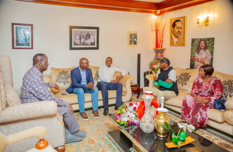 Raila Odinga Hosts Moses Kuria for Lunch at his Nairobi Home (PHOTOS ...