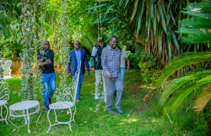 Raila Odinga Hosts Moses Kuria for Lunch at his Nairobi Home (PHOTOS ...