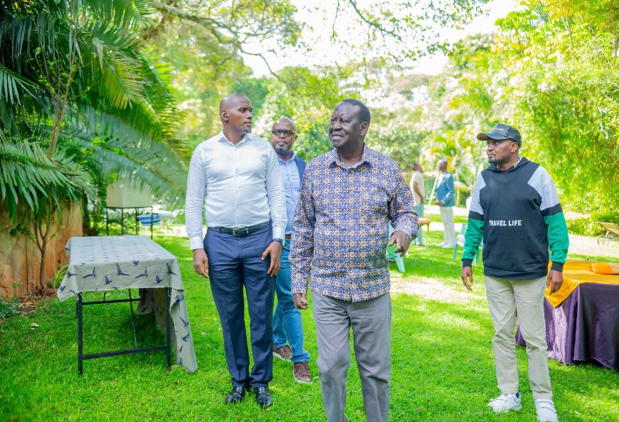 Raila Odinga Hosts Moses Kuria for Lunch at his Nairobi Home (PHOTOS ...